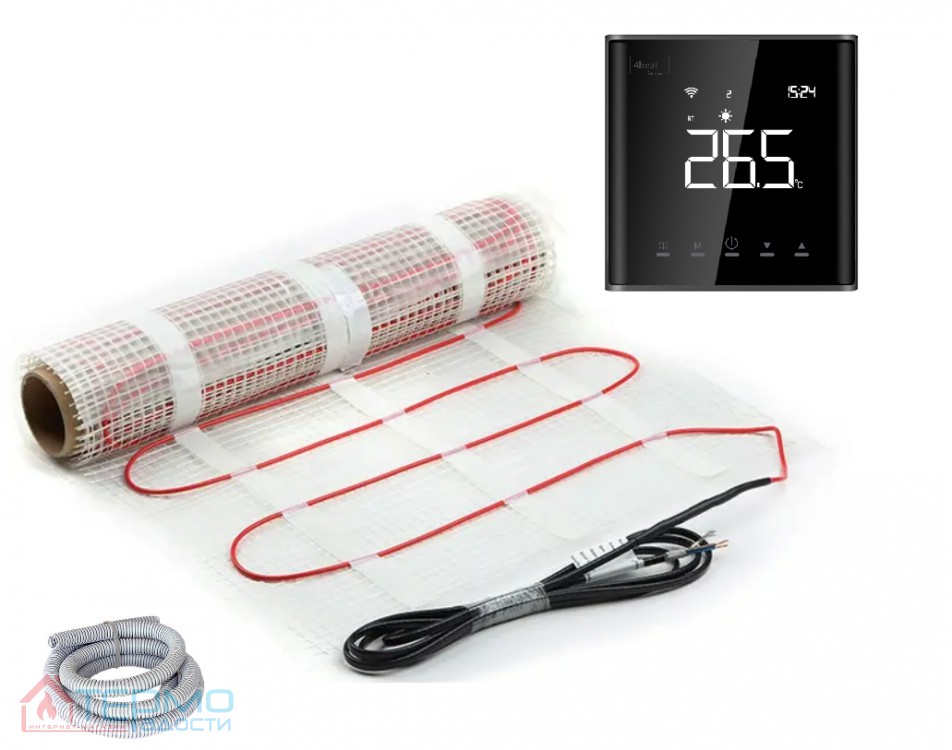 Нагревательный мат с терморегулятором MatKit Sensor-2,5 м2 | Комплект ...