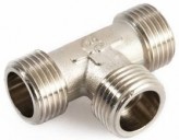 General Fittings Никелированный редукционный тройник General Fittings 1"х3/4"х1" ННН