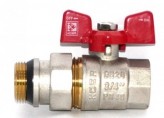 KOER Шаровый кран с американкой Koer 1/2" red НВ "антипротечка"