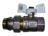 KOER Шаровый кран с американкой Koer 1/2" white НВ "антипротечка"