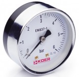KOER Манометр аксиальный KM.611A (0-6 бар)