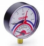 KOER Термоманометр радиальный KM.801R (0-6 бар)