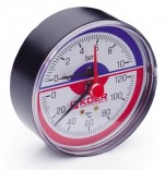 KOER Термоманометр аксиальный KM.802A (0-10 бар)