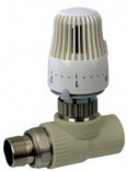 KOER ППР термостатический с термоголовкой кран прямой Koer DN 20х1/2"