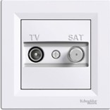 Schneider Electric Розетка Schneider Asfora TV-SAT конеч. белая (EPH3400121)