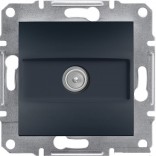 Schneider Electric Розетка конечная TV (1 dB) Schneider Asfora Plus антрацит (EPH3200171)