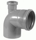 Интерпласт Канализационное колено Интерпласт DN110*90° + отвод DN50*90°(вверх)