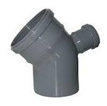 Интерпласт Канализационное колено Интерпласт DN110*45° + отвод DN50*90°(вверх)