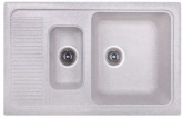 Fosto Гранітне миття Fosto 77x49 SGA-210 (олово) подвійне