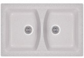 Fosto Гранитная мойка Fosto 79x50 SGA-210 (олово) двойная