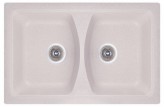 Fosto Гранитная мойка Fosto 79x50 SGA-800 (персик) двойная