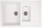 GF Гранитная мойка GF (WHI-01) 780x495/200 двойная