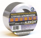 Високотемпературна алюмінієва стрічка, що клеїть, Аленор 40 мкм (шир. 100мм)