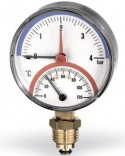 Watts Радиальный термоманометр Watts F+R828 (TIRM 80 0-6Bar 0-120°C)