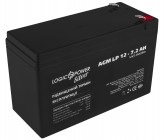 Logicpower Аккумуляторная батарея LogicPower AGM LP 12 - 7.2 AH SILVER