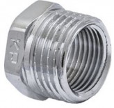 KOER Латунная футорка Koer 1/2"ВРх1"НР (KF.F0610.CHR) хром
