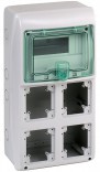 Schneider Electric Навесной электрощит Schneider Electric Kaedra 8 модулей + 4 отв. (13179)