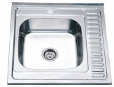 Zerix Накладная мойка из нержавейки Zerix Z6060L-04-160E satin
