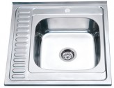 Zerix Накладная мойка из нержавейки Zerix Z6060R-04-160E satin
