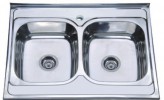Zerix Накладная мойка из нержавейки Zerix Z8060B-08-180E DOUBLE satin