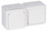 Legrand Выключатель + розетка (2К+3) IP44 Legrand Forix 782371 белый