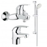 Grohe Набор смесителей для ванной 3 в 1 Grohe Euroeco 123226S