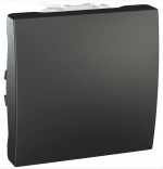 Schneider Electric Переключатель 1-клавишный (2 мод.) Schneider Unica (MGU3.203.12) графит