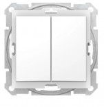 Schneider Electric Вимикач 2 клавіш. Schneider Sedna (SDN0300421) білий