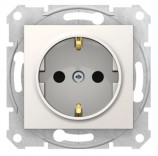 Schneider Electric Розетка с заземлением (шторки) Schneider Sedna (SDN3000123) слоновая кость
