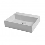 Azzurra Умывальник Azzurra Elegance squared EQA60MB1 shiny white без донного клапана
