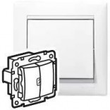 Legrand Выключатель 2-клавишный с индикацией Legrand Valena 774445 белый