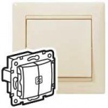Legrand Выключатель 2-клавишный с двумя индикаторами Legrand Valena 774113 слоновая кость