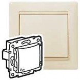 Legrand Выключатель 1-клавишный IP44 Legrand Valena 774101 слоновая кость