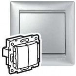 Legrand Выключатель 2-клавишный перекидной Legrand Valena 770218 алюминий