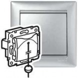Legrand Выключатель перекидной со шнуром Legrand Valena 770119 алюминий