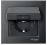 Merten Рамка для розетки 1-пост. M-PLAN Schneider Merten (MTN486114) антрацит