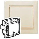 Legrand Выключатель кнопочный Legrand Valena 774116 слоновая кость "звонок"