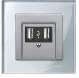 Merten Рамка для розетки 1 пост. M-ELEGANCE Schneider Merten (MTN4010-3260) алмаз