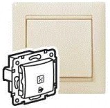 Legrand Выключатель кнопочный Legrand Valena 774315 слоновая кость "звонок"