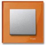 Merten Рамка для розетки 1-пост. M-ELEGANCE Schneider Merten (MTN404102) оранжевый кальцит