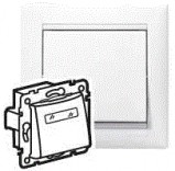 Legrand Выключатель кнопочный Legrand Valena 774217 белый с держателем этикетки