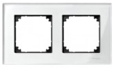Merten Рамка для розетки 2-пост. M-ELEGANCE Schneider Merten (MTN404219) белый бриллиант
