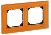 Merten Рамка для розетки 2-пост. M-ELEGANCE Schneider Merten (MTN404202) оранжевый кальцит