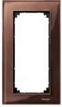 Merten Рамка для розетки 2-пост.(без перег.) M-ELEGANCE Schneider Merten (MTN4025-3215) махагон