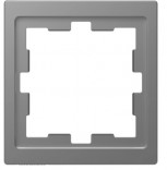 Merten Рамка для розетки 1-пост. D-LIFE Schneider Merten (MTN4010-6536) нержавеющая сталь