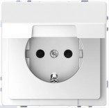 Merten Розетка D-LIFE (з заземленням) кришка Schneider Merten (MTN2310-6035) білий лотос
