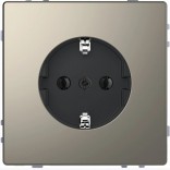 Merten Розетка D-LIFE (с заземлением) Schneider Merten (MTN2301-6050) никель