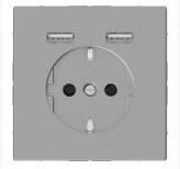 Merten ������� Schuko � 2 USB 2,4 A  SD Schneider Merten (MTN2366-6036) �����
