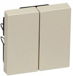 Merten Клавиша двойная SYSTEM M Schneider Merten (MTN432544) бежевый