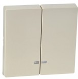 Merten Клавіша подвійна SYSTEM M (віконце для індикації) Schneider Merten (MTN3420-0344) бежевий